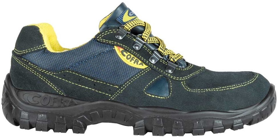 COFRA-AZIMUTH S1P, SRC, Sicherheitshalbschuhe, blau/gelb