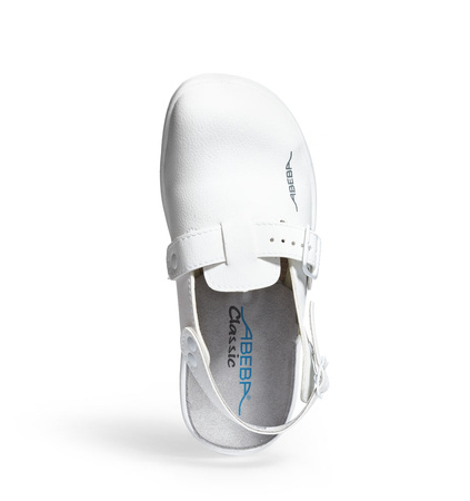ABEBA-Footwear, Damen- u. Herren-Arbeits-Berufs-Sicherheits-Clogs, Classic 1001 weiß