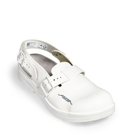ABEBA-Footwear, Damen- u. Herren-Arbeits-Berufs-Sicherheits-Clogs, Classic 1001 weiß