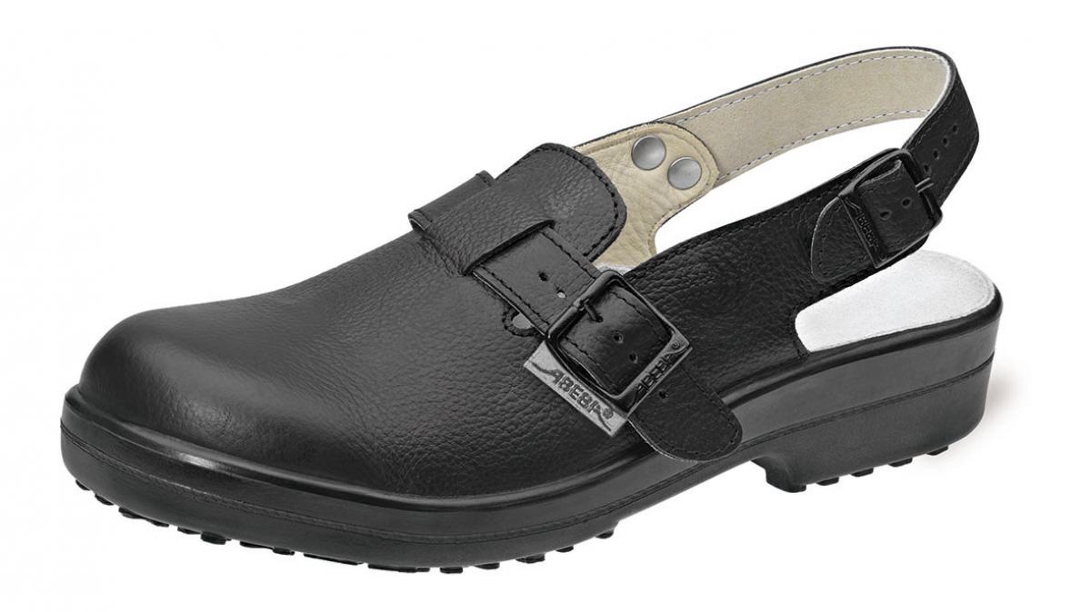 ABEBA-Footwear, Damen- u. Herren-Arbeits-Berufs-Sicherheits-Clogs, Classic 1010 schwarz