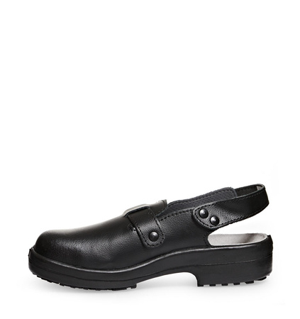 ABEBA-Footwear, Damen- u. Herren-Arbeits-Berufs-Sicherheits-Clogs, Classic 1010 schwarz