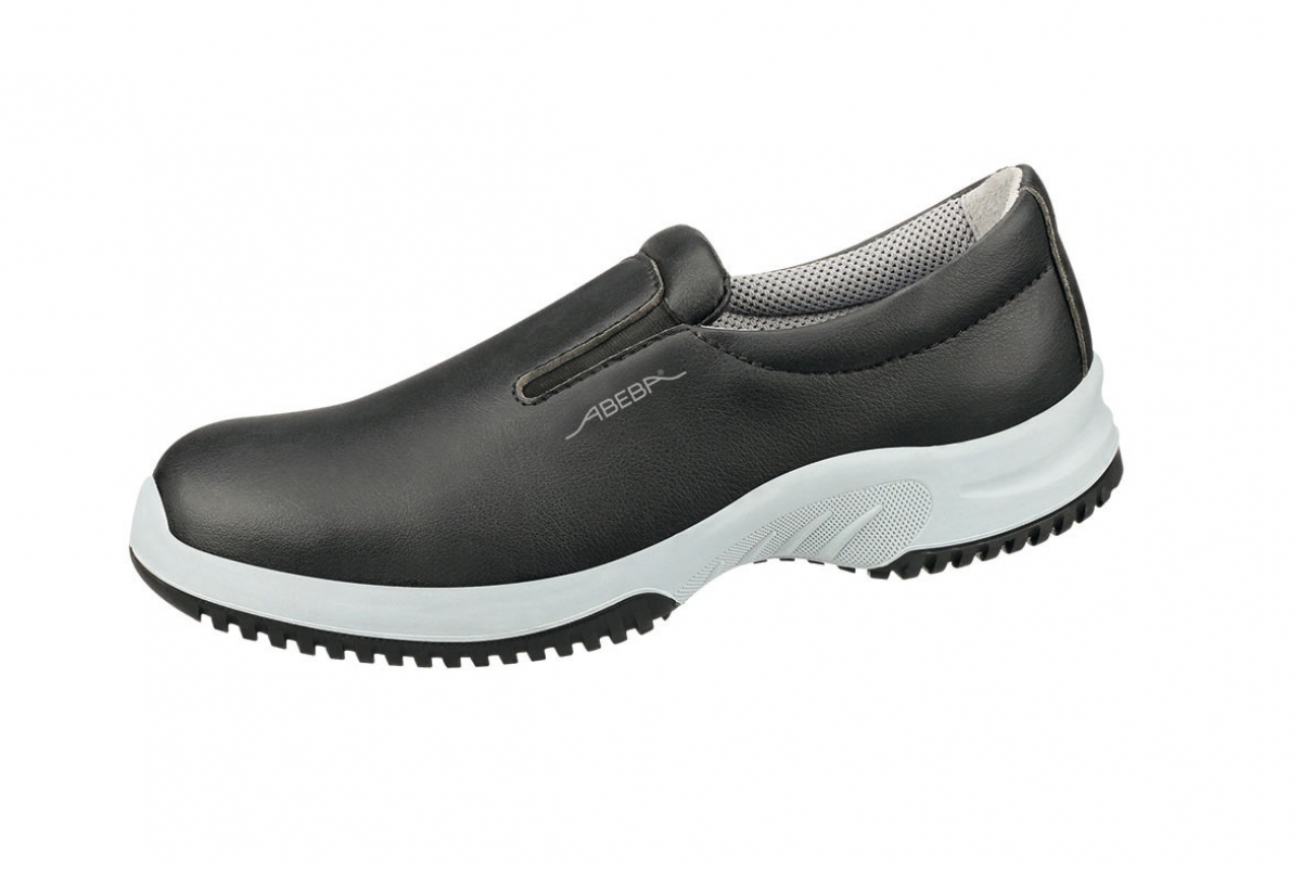 ABEBA-Footwear, S2-Uni6-Damen- u. Herren-Arbeits-Berufs-Sicherheits-Schuhe, Slipper, schwarz