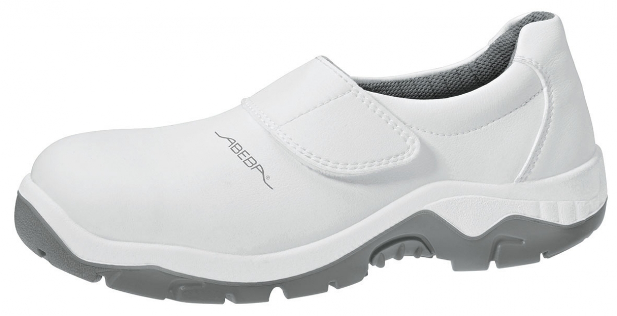 ABEBA-Footwear, S2-Damen- und Herren-Arbeits-Berufs-Sicherheits-Schuhe, Slipper, wei