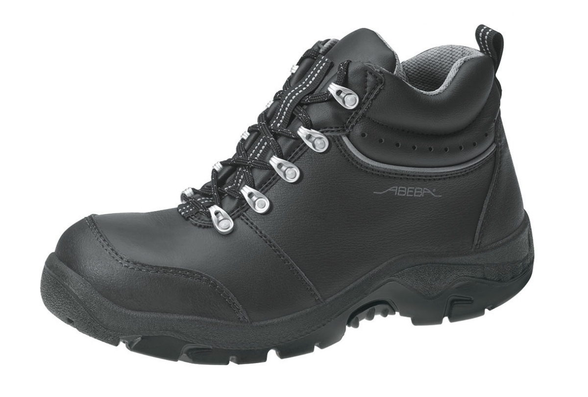 ABEBA-Footwear, S2-Damen- u. Herren, Arbeits-Berufs-Sicherheits-Schuhe, Schnrstiefel  schwarz