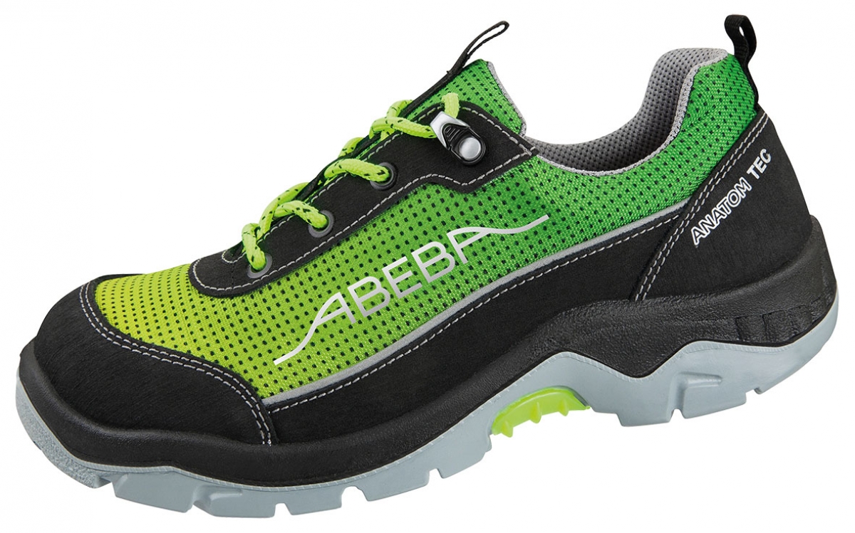 ABEBA-Footwear, Anatom-S3-Damen- u. Herren-Arbeits-Berufs-Sicherheits-Schuhe, Halbschuhe, gelb/grn