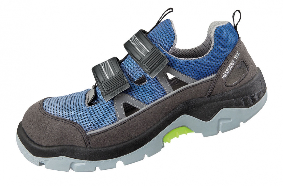 ABEBA-Footwear, Anatom-S1P-Damen- u. Herren-Arbeits-Berufs-Sicherheits-Schuhe, Klettschuhe, blau