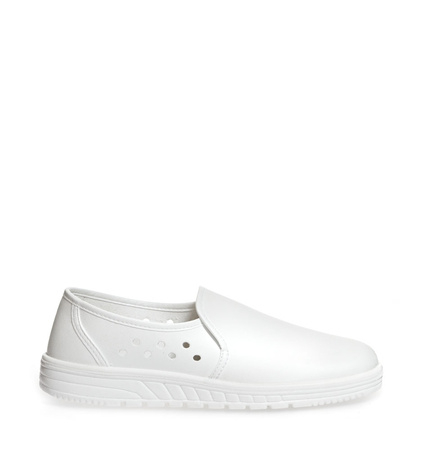 ABEBA-Footwear, Damen- und Herren-Arbeits-Berufs-Schuhe, Slipper, Air Cushion 2370 weiß