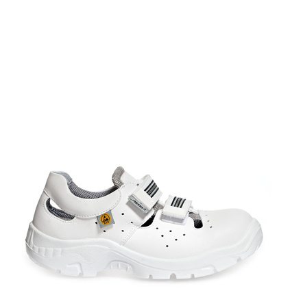 ABEBA-Footwear, Damen- und Herren-Arbeits-Berufs-Sicherheits-Sandalen, Anatom 2616 weiß