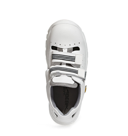 ABEBA-Footwear, Damen- und Herren-Arbeits-Berufs-Sicherheits-Sandalen, Anatom 2616 weiß