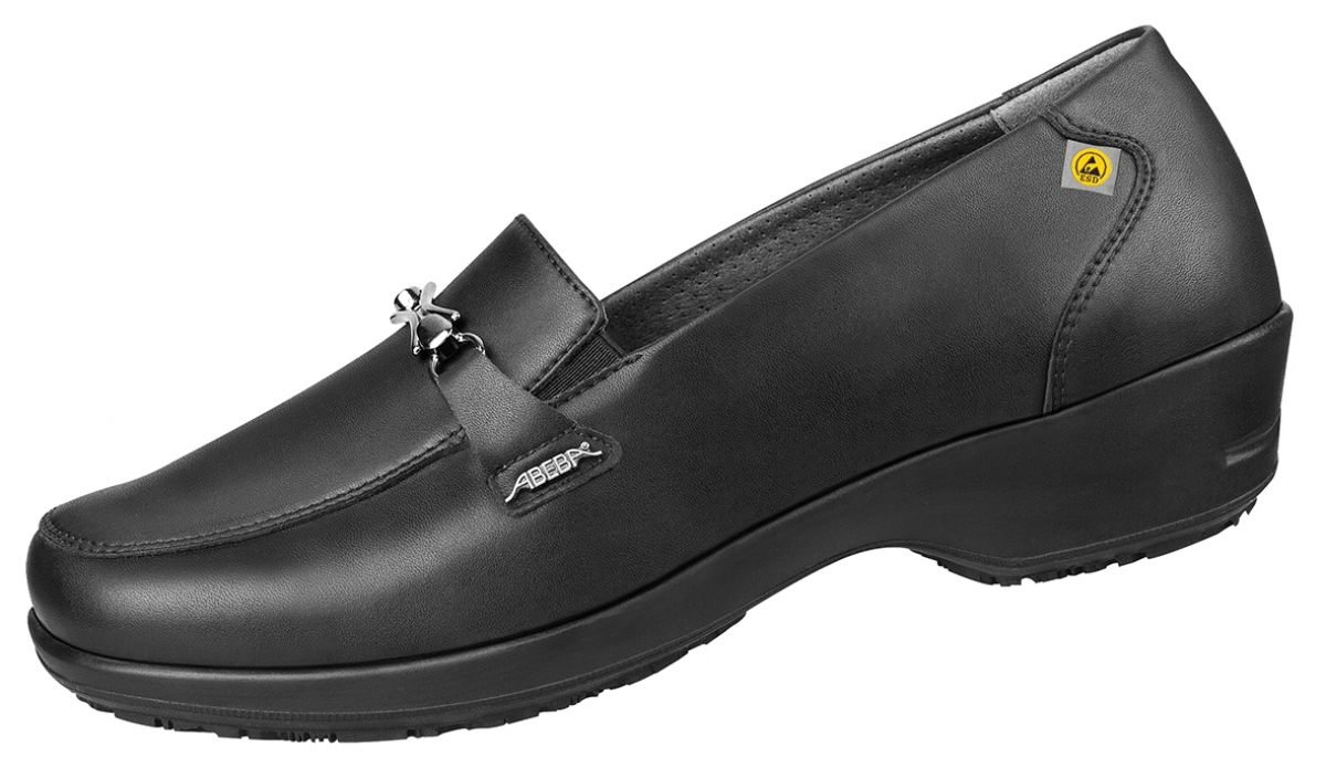 ABEBA-Footwear, SERVICE-O1-Damen-Arbeits-Berufs-Slipper, ESD, schwarz