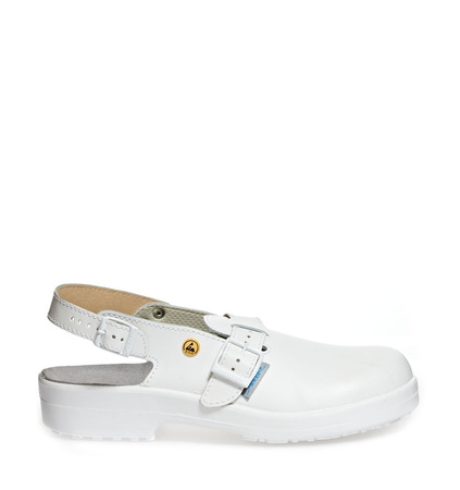 ABEBA-Footwear, Damen- und Herren-Arbeits-Berufs-Sicherheits-Clogs, Classic ESD-gerecht 31000 weiß