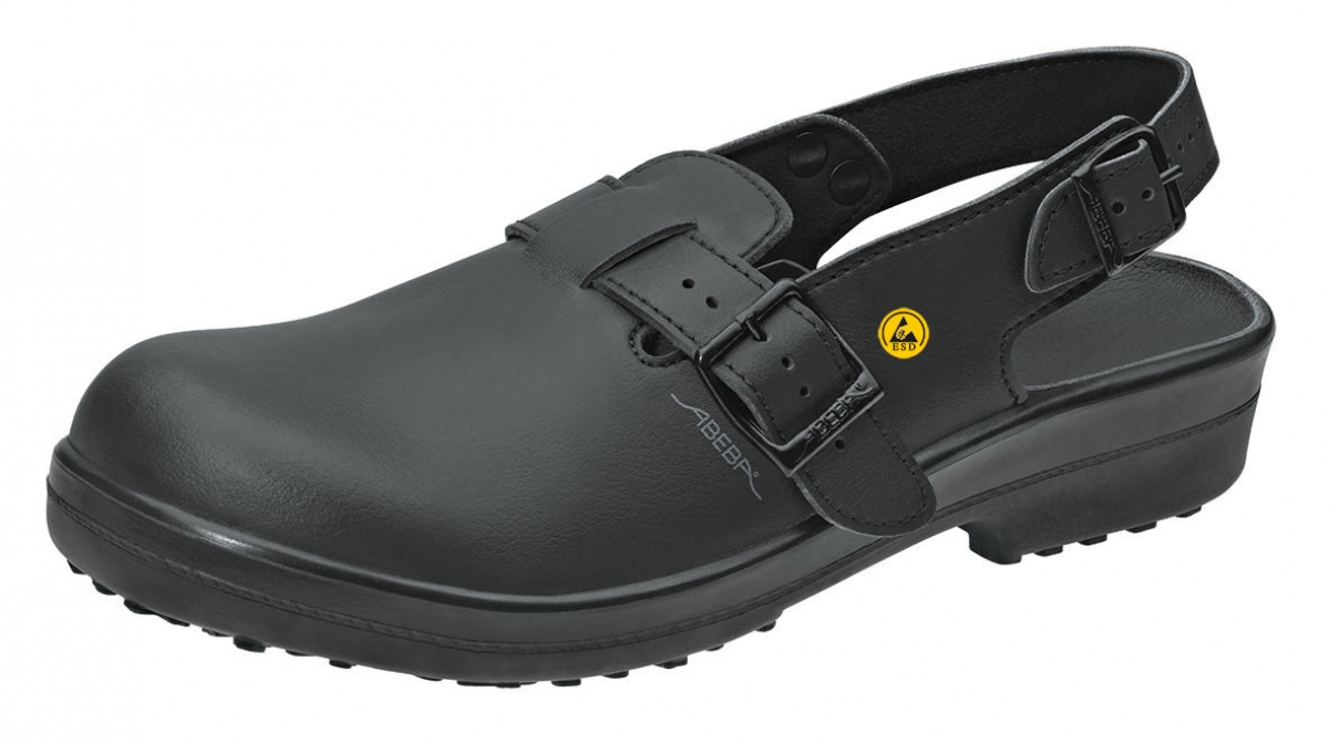 ABEBA-Footwear, Damen- und Herren-Arbeits-Berufs-Sicherheits-Clogs, Classic ESD-gerecht 31011 schwarz