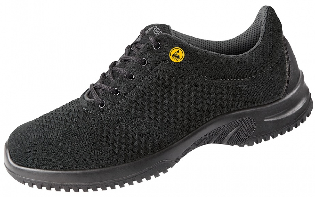 ABEBA-Footwear, Uni6-S3-Damen- u. Herren-Arbeits-Berufs-Sicherheits-Schuhe, Halbschuhe, ESD, schwarz