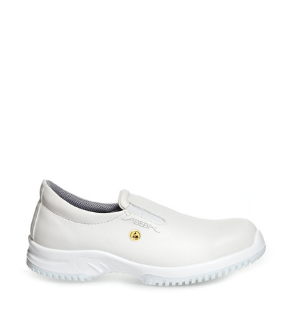 ABEBA-Footwear, S2-Uni6-Damen- u. Herren-Arbeits-Berufs-Sicherheits-Schuhe, Slipper, ESD, weiß