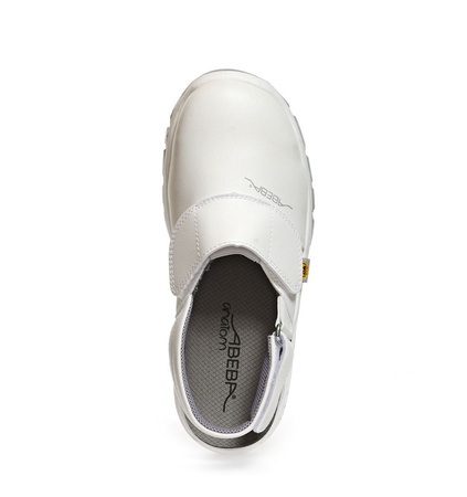 ABEBA-Footwear, SB-Damen- u. Herren-Arbeits-Berufs-Sicherheits-Clogs, ESD, weiß