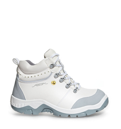 ABEBA-Footwear, Arbeits-Berufs-Sicherheits-Schuhe, Schnürstiefel Anatom 32172 weiß/grau