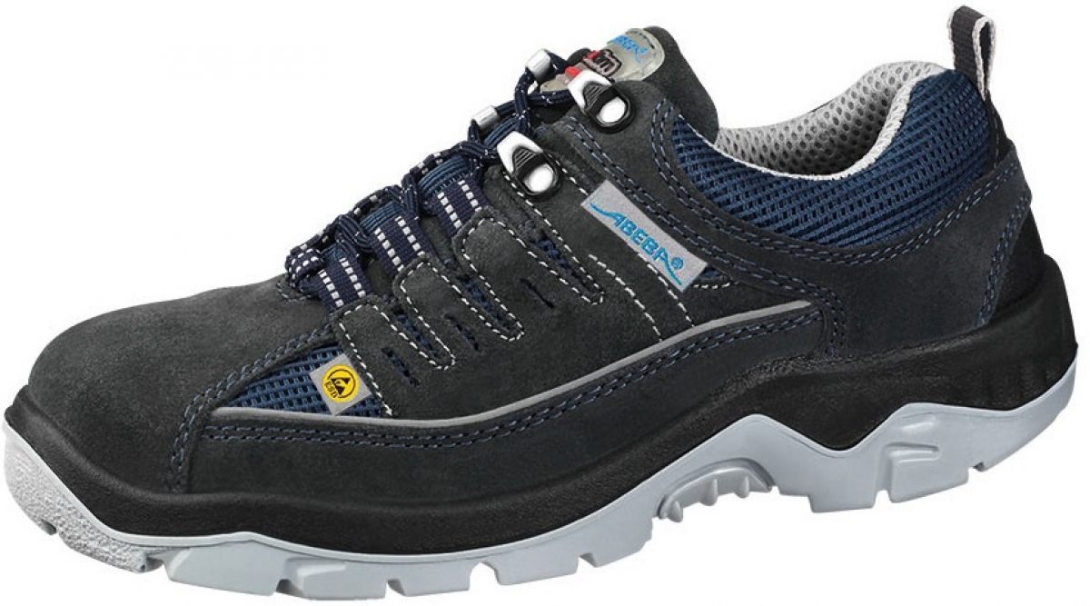 ABEBA-Footwear, S1P-Damen- u. Herren-Arbeits-Berufs-Sicherheits-Schuhe, Halbschuhe, ESD, marine