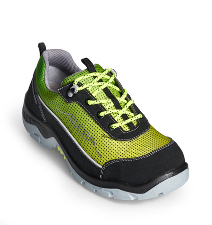 ABEBA-Footwear, S3-Damen- u. Herren-Arbeits-Berufs-Sicherheits-Schuhe, Halbschuhe, ESD, gelb/grün
