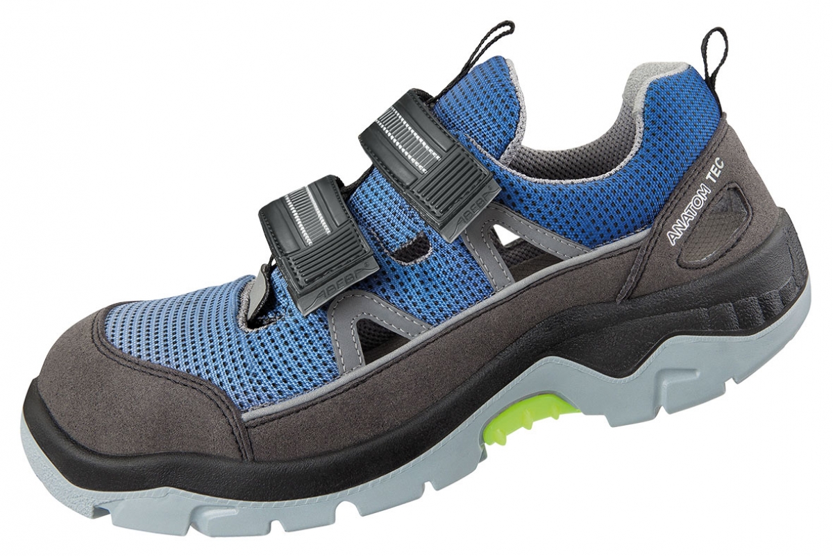 ABEBA-Footwear, Anatom-S1P-Damen- und Herren-Arbeits-Berufs-Sicherheits-Sandalen, ESD, blau