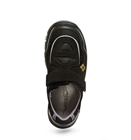 ABEBA-Footwear, Damen- u. Herren-Arbeits-Berufs-Sicherheits-Schuhe, Slipper, Anatom ESD-gerecht 32289 schwarz