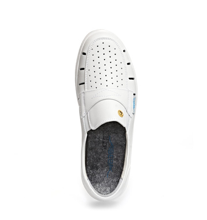ABEBA-Footwear, O1-Damen- u. Herren-Arbeits-Berufs-Sicherheits-Schuhe, Slipper, ESD, weiß