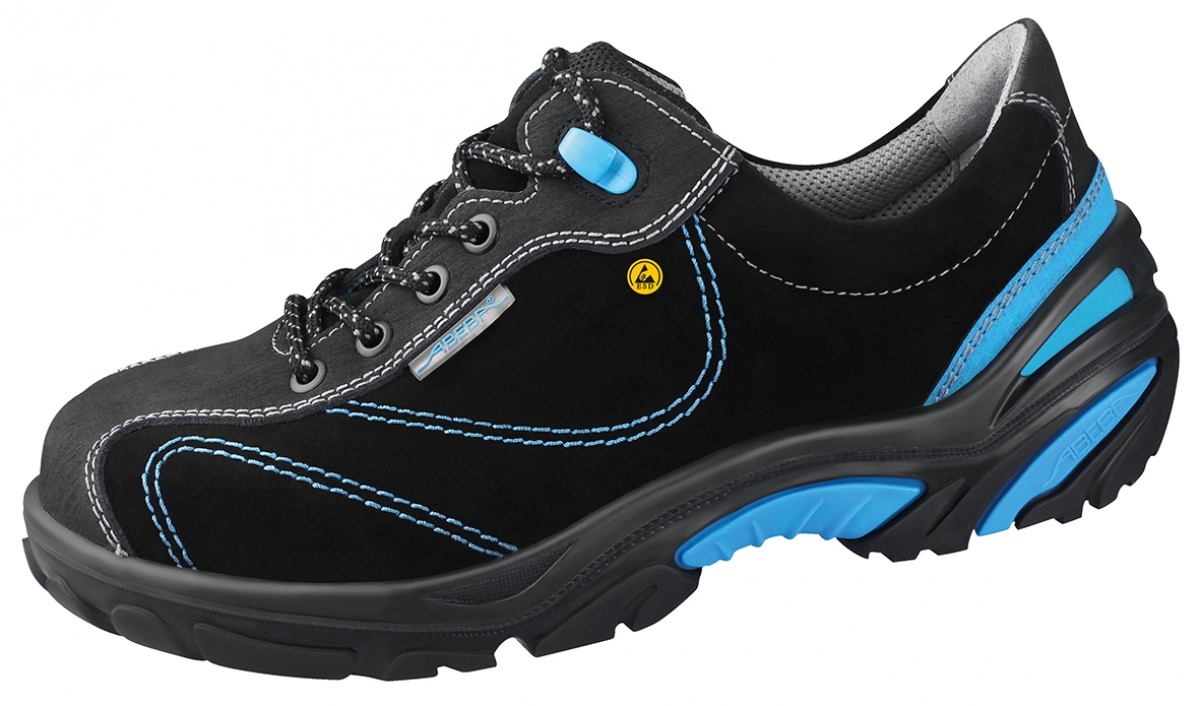 ABEBA-Footwear, Damen- u. Herren-Arbeits-Berufs-Sicherheits-Schuhe, Halbschuhe, Crawler 34621 ESD S2 schwarz/blau