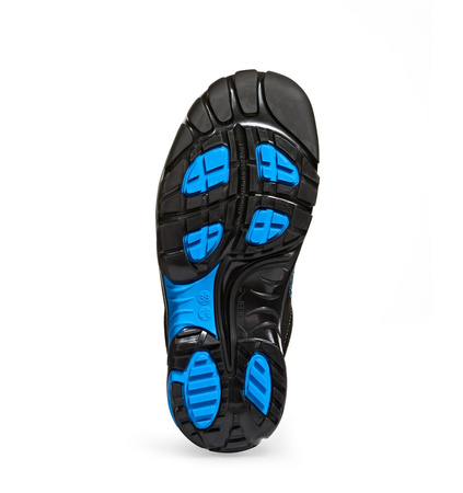 ABEBA-Footwear, Damen- u. Herren-Arbeits-Berufs-Sicherheits-Schuhe, Halbschuhe, Crawler 34621 ESD S2 schwarz/blau