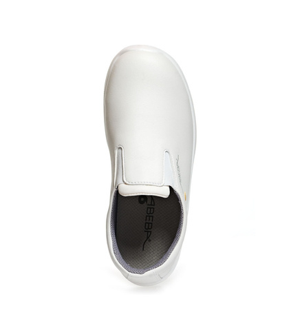 ABEBA-Footwear, O2-Uni6-Damen- und Herren-Arbeits-Berufs-Schuhe, Slipper, ESD, weiß