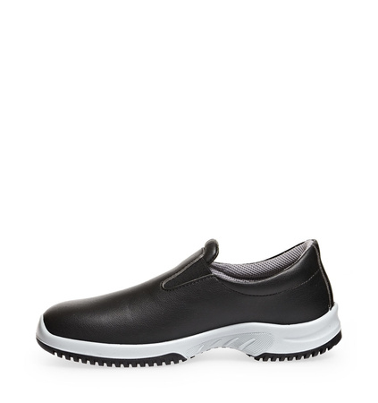 ABEBA-Footwear, O2-Uni6-Damen- und Herren-Arbeits-Berufs-Schuhe, Slipper, ESD, schwarz