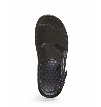 ABEBA-Footwear, Damen-Arbeits-Berufs-Sicherheits-Sandalen, Reflexor XXL-Weite ESD-gerecht 36874 schwarz