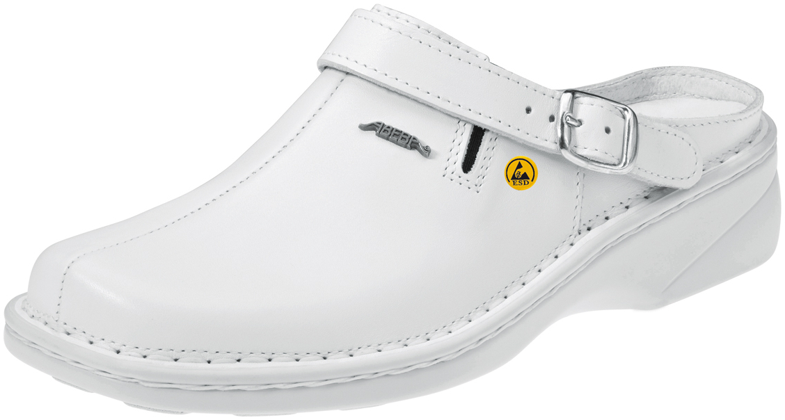 ABEBA-Footwear, Damen-Arbeits-Berufs-Sicherheits-Clogs, Reflexor ESD-gerecht 36903 weiß