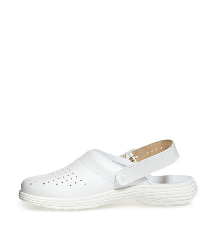 ABEBA-Footwear, OB-A-micro-Damen-Arbeits-Berufs-Sicherheits-Clogs, ESD, weiß