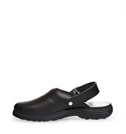 ABEBA-Footwear, OB-A-micro-Damen-Arbeits-Berufs-Sicherheits-Clogs, ESD, schwarz