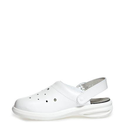 ABEBA-Footwear, Damen-und Herren-Arbeits-Berufs-Sicherheits-Clogs, Easy ESD gerecht 37630 weiß