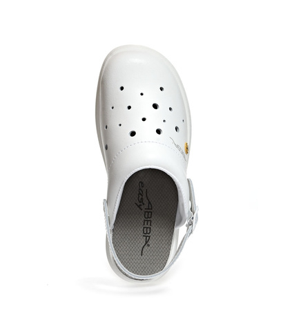 ABEBA-Footwear, Damen-und Herren-Arbeits-Berufs-Sicherheits-Clogs, Easy ESD gerecht 37630 weiß