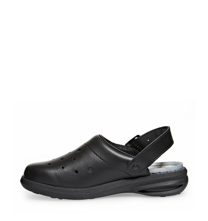 ABEBA-Footwear, Damen-und Herren-Arbeits-Berufs-Sicherheits-Clogs, Easy ESD gerecht 37631 schwarz