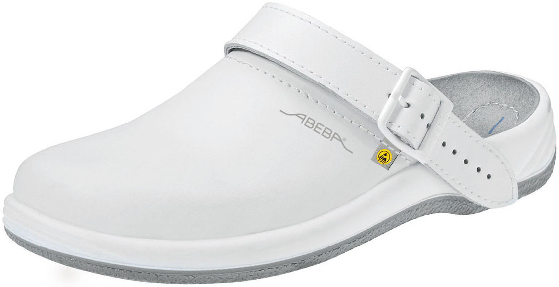 ABEBA-Footwear, Damen-und Herren-Arbeits-Berufs-Sicherheits-Clogs, Arrow ESD gerecht 38202 weiß
