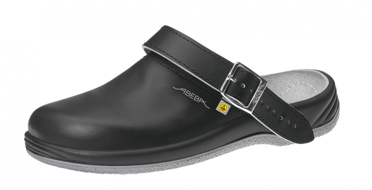 ABEBA-Footwear, Damen-und Herren-Arbeits-Berufs-Sicherheits-Clogs, Arrow ESD gerecht 38210 schwarz