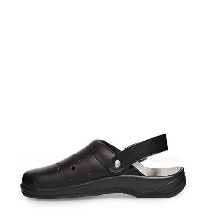ABEBA-Footwear, OB-Damen- und Herren-Arbeits-Berufs-Sicherheits-Clogs, ESD, schwarz