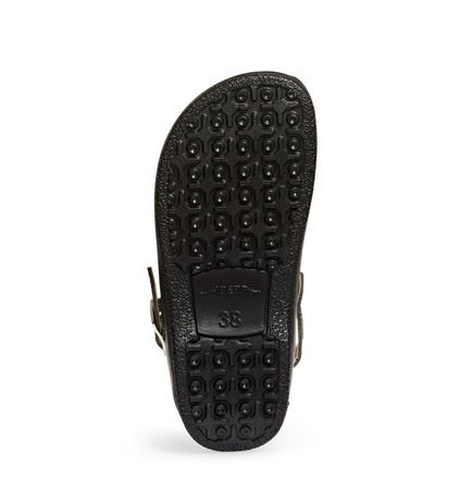 ABEBA-Footwear, OB-Damen- und Herren-Arbeits-Berufs-Sicherheits-Clogs, ESD, schwarz