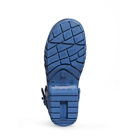 ABEBA-Footwear, Autoklavierbare Damen-und Herren-Arbeits-Berufs-Sicherheits-Clogs, ESD-gerecht 39610 blau
