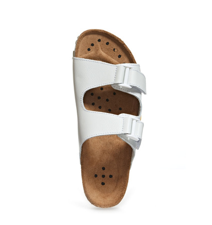 ABEBA-Footwear, Damen-und Herren-Arbeits-Berufs-Sicherheits-Pantoletten, Nature 4080 weiß