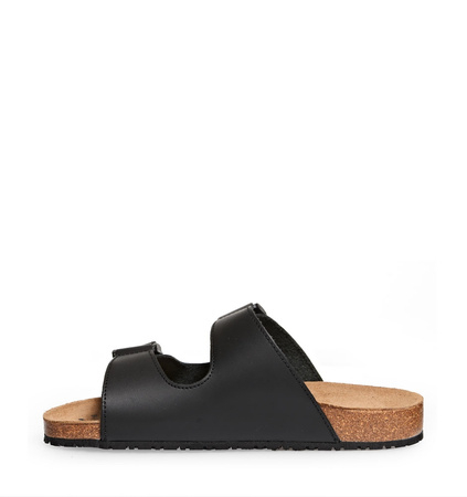ABEBA-Footwear, Damen-und Herren-Arbeits-Berufs-Sicherheits-Pantoletten, Nature mit Korkfußbett 4085 schwarz