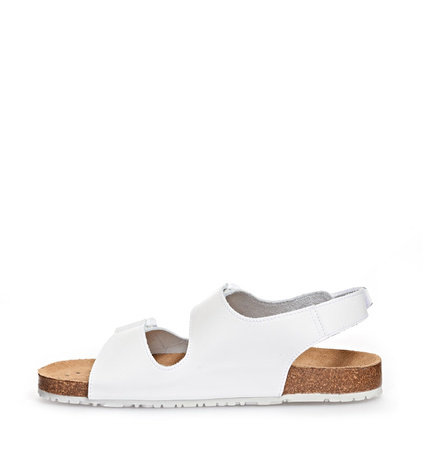 ABEBA-Footwear, Damen- und Herren-Arbeits-Berufs-Sicherheits-Sandalen, Sandaletten, Nature 4090 weiß