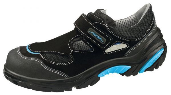 ABEBA-Footwear, S1-Damen- u. Herren-Arbeits-Berufs-Sicherheits-Sandalen, schwarz/blau