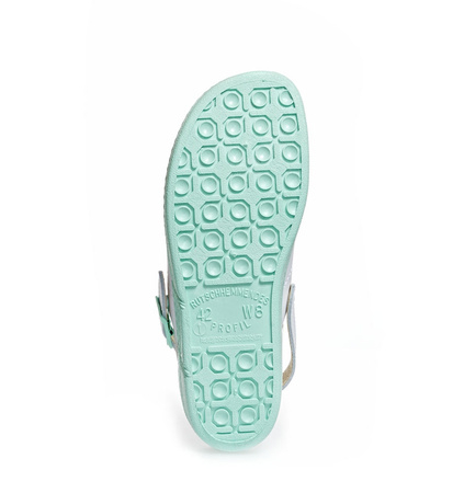 ABEBA-Footwear, OB-Damen-Arbeits-Berufs-Sicherheits-Clogs, mint / weiß