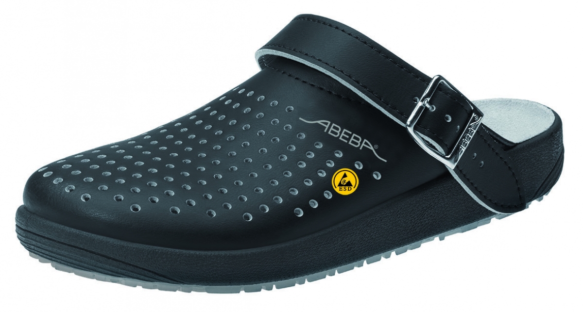 ABEBA-Footwear, Damen- und Herren-Arbeits-Berufs-Sicherheits-Clogs, Rubber 5310 schwarz