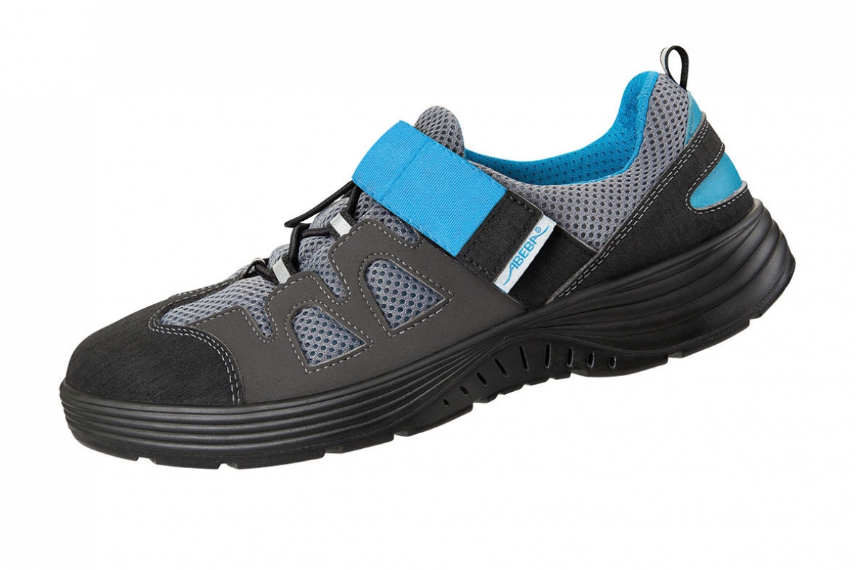 ABEBA-Footwear, X-LIGHT-S1-Damen- u. Herren-Arbeits-Berufs-Sicherheits-Schuhe, schwarz/blau
