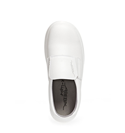 ABEBA-Footwear, X-LIGHT-S2-Damen- und Herren-Arbeits-Berufs-Sicherheits-Slipper, weiß