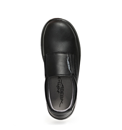 ABEBA-Footwear, X-LIGHT-S2-Damen- und Herren-Arbeits-Berufs-Sicherheits-Slipper, schwarz